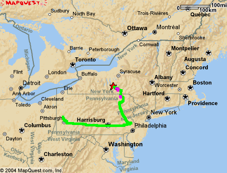 Ithaca to Pittsburgh