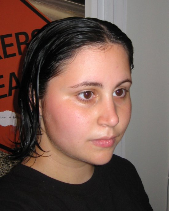 black hair